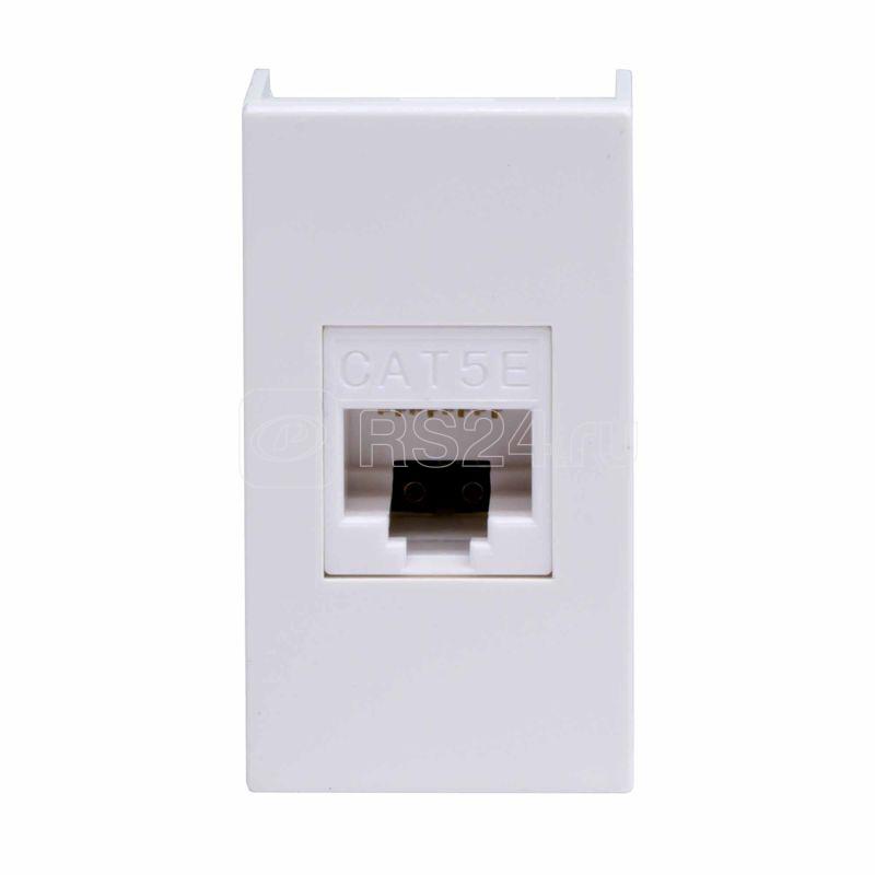 Розетка компьютерная 1-м 1мод. Viva RJ45 кат.5E бел. DKC 45038