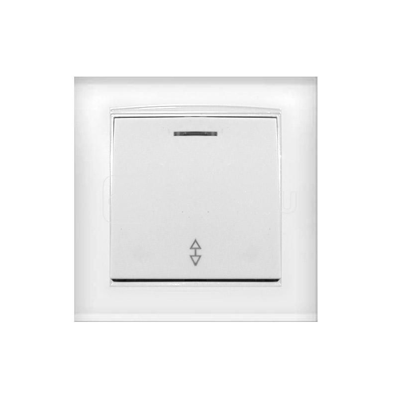 Переключатель проходной 1-кл. СП Бриллиант 10А IP20 с подсветкой бел. UNIVersal 7947380