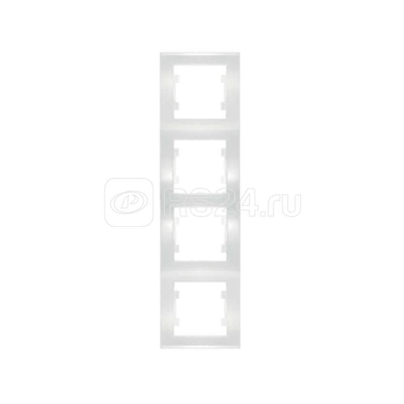 Рамка 4-м Бриллиант верт. бел. UNIVersal 7947496