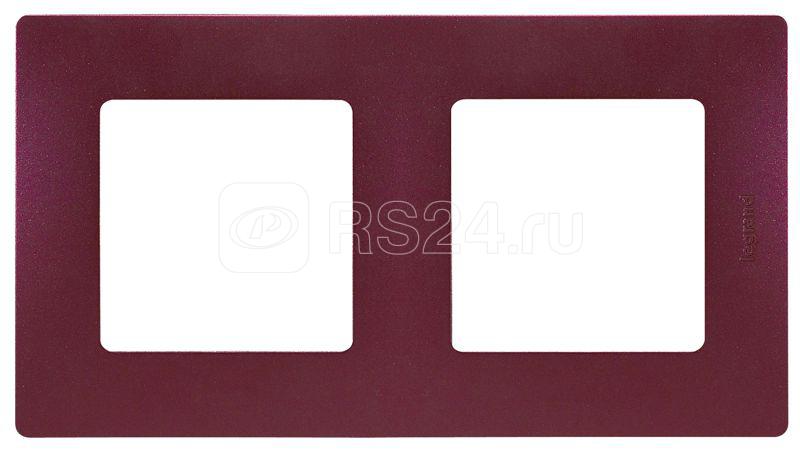 Рамка 2-м СП Etika IP20 сливовый IEK 672562
