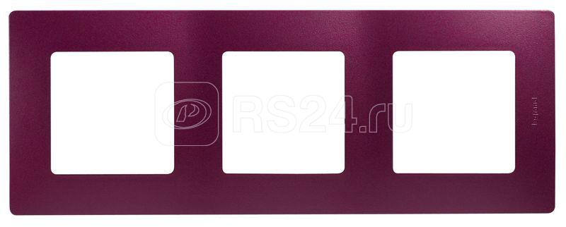 Рамка 3-м СП Etika IP20 сливовый IEK 672563