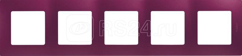 Рамка 5-м СП Etika IP20 сливовый IEK 672565