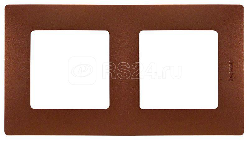 Рамка 2-м СП Etika IP20 какао IEK 672572