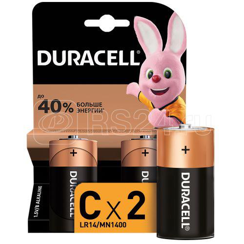 Элемент питания алкалиновый C/LR14/MN 1400 BP-2 (блист.2шт) Duracell Б0014054