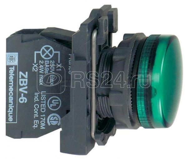 Лампа светосигнальная d22мм 230-240В зел. SchE XB5AVM3