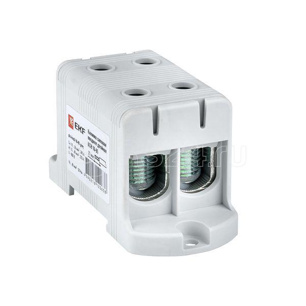 Клемма силовая вводная двойн. КСВ 16-95кв.мм сер. EKF plc-kvs2-16-95-grey