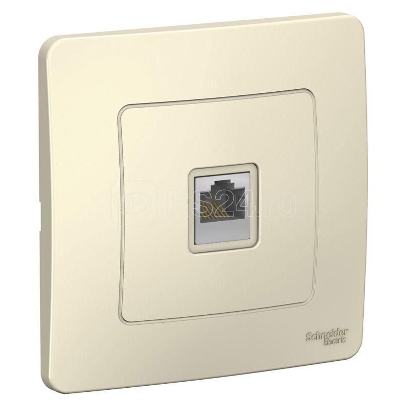 Розетка компьютерная 1-м СП Blanca RJ45 кат.5E молочн. SE BLNIS045002