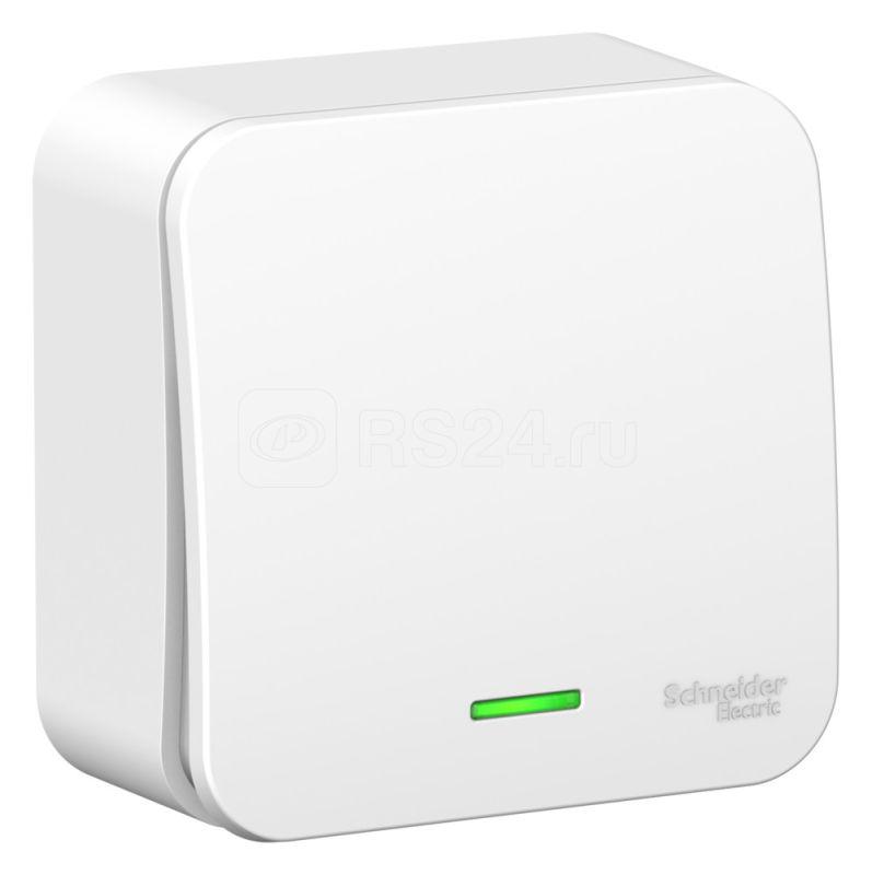 Выключатель 1-кл. ОП Blanca 10А IP20 (сх. 1) 250В с подсветкой бел. SE BLNVA101101