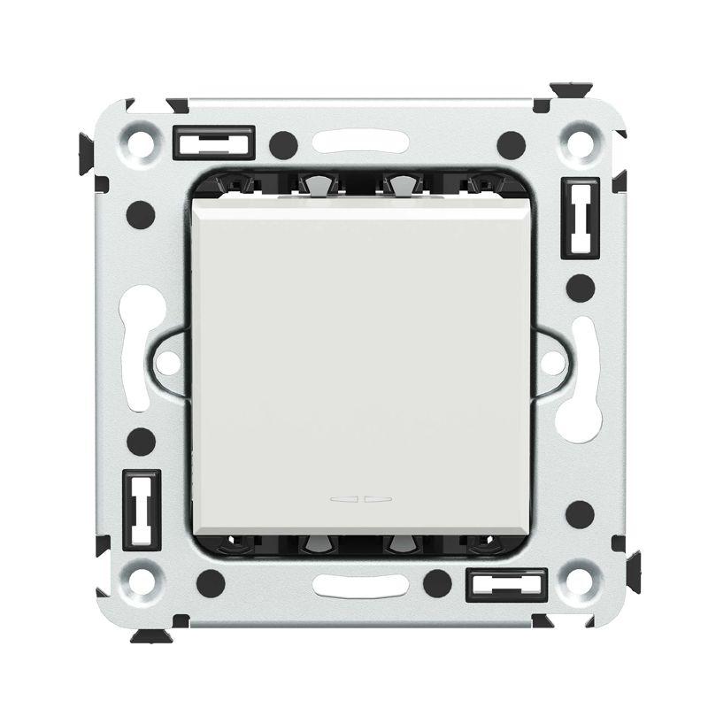 Выключатель 1-кл. 2мод. СП Avanti "Белое облако" 16А IP20 бел. DKC 4400103