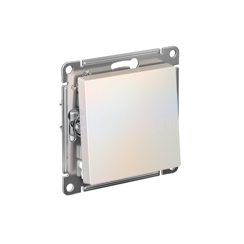 Выключатель 1-кл. СП AtlasDesign 10А IP20 (сх. 1) 10AX с самовозвратом механизм жемчуж. SE ATN000415