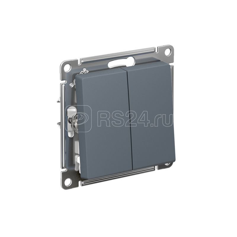 Переключатель проходной 2-кл. СП AtlasDesign 10А IP20 (сх. 6/2) 10AX механизм грифель SE ATN000765
