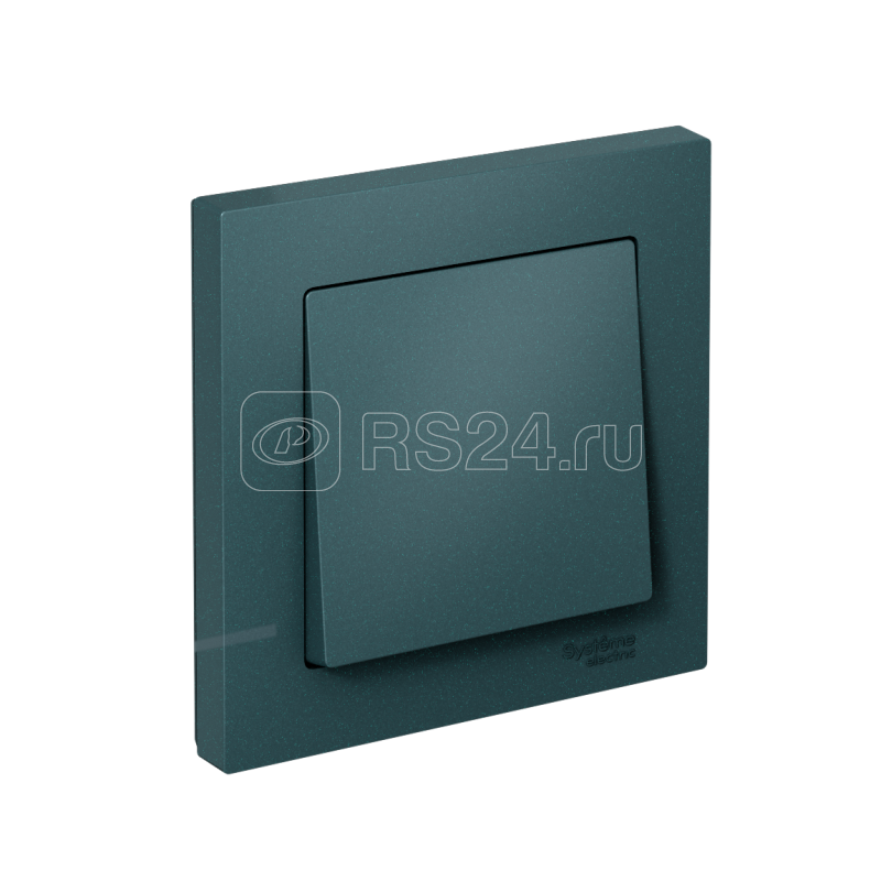 Выключатель 1-кл. СП AtlasDesign 10А IP20 (сх. 1) 10AX в сборе изумруд SE ATN000812