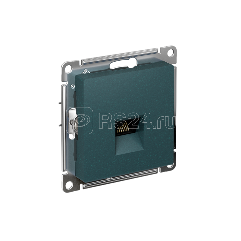 Розетка компьютерная AtlasDesign RJ45 кат.5E механизм изумруд SE ATN000883