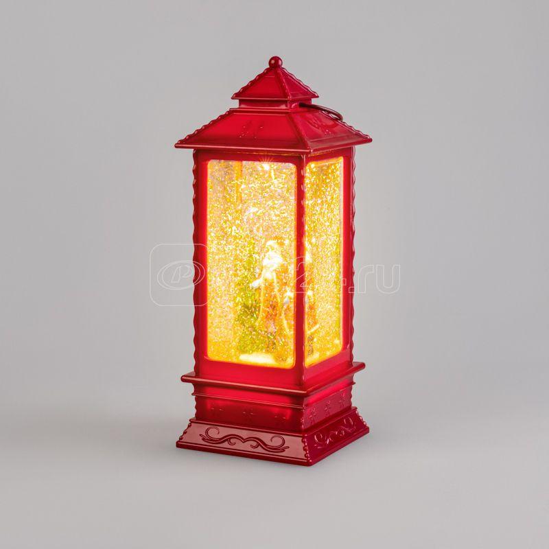 Фонарь декоративный Дед Мороз 1LED тепл. бел. 1.5Вт IP20 эффект снегопада с подсветкой Neon-Night 501-062