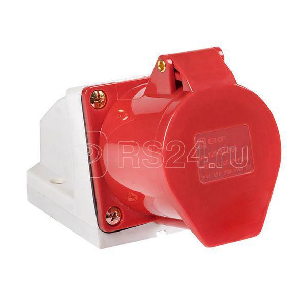 Розетка наружн. уст. 32А 380В 3P+РЕ+N IP44 (125) EKF ps-125-32-380
