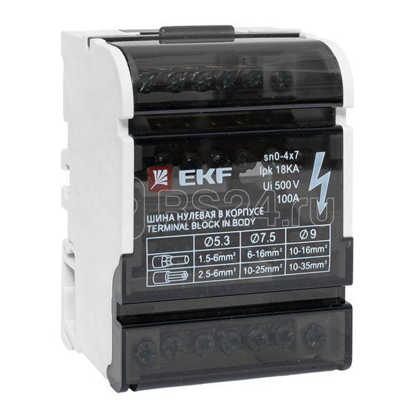 Шина нулевая в корпусе 4х7 EKF sn0-4x7