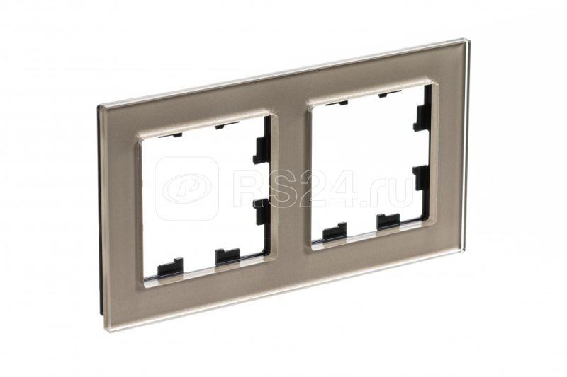 Рамка 2-м AtlasDesign Nature стекло шампань SE ATN320502