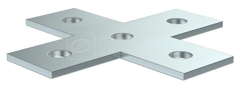 Пластина для STRUT-профиля соединительная X-образ. EZ IEK CLM50D-PXS-136-40