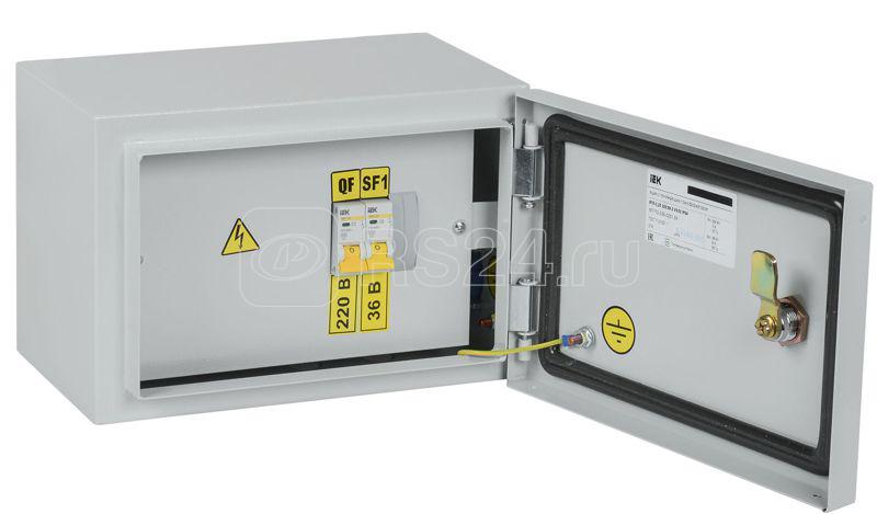 Ящик с понижающим трансформатором ЯТП 0.25 230/36В (2 авт. выкл.) УХЛ2 IP54 IEK MTT12-036-0251-54