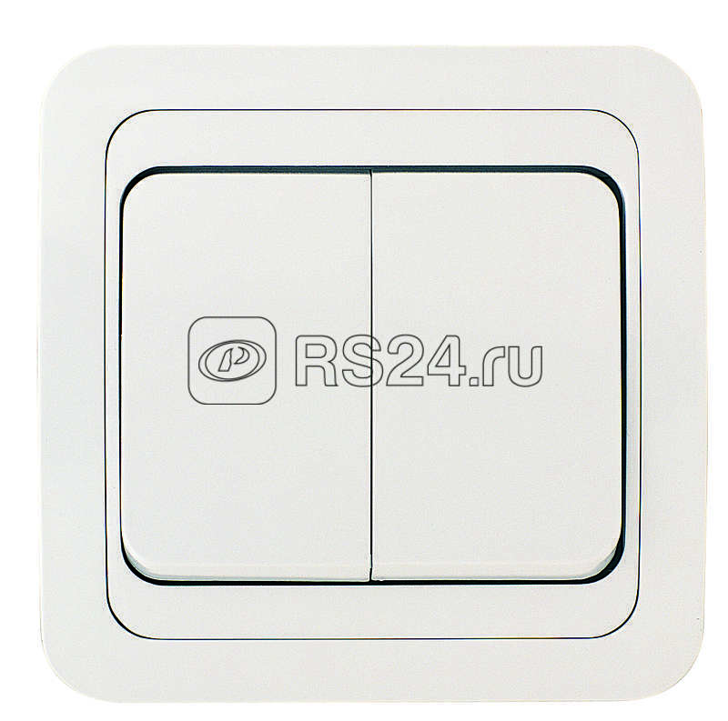 Выключатель 2-кл. СП Mimoza 10А IP20 бел./бел. Makel 12003