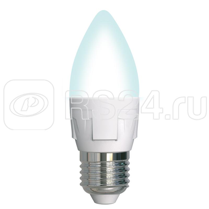 Лампа светодиодная LED-C37 7W/4000K/E27 /FR/DIM PLP01WH Яркая 7Вт матовая 4000К нейтр. бел. E27 диммир. (упак. картон) Uniel UL-00004295