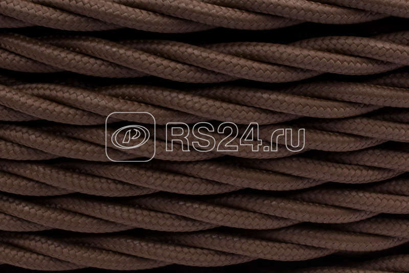 Провод ретро 3х2.5 матов. корич. (уп.50м) Bironi B1-435-72-50