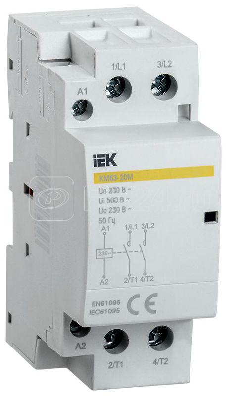 Контактор модульный КМ63-11М AC KARAT IEK MKK11-63-11