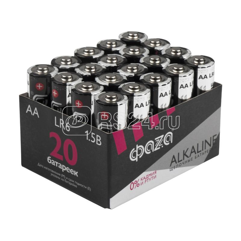 Элемент питания алкалиновый AA/LR6 1.5В Alkaline Pack-20 (уп.20шт) ФАZА 5028098