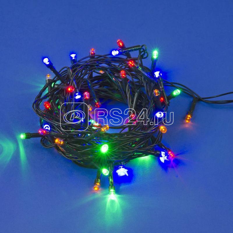 Гирлянда LED ULD-S0500-050/DGA MULTI IP20 5м 50 диодов разноцвет. свет провод зел. Uniel UL-00007303