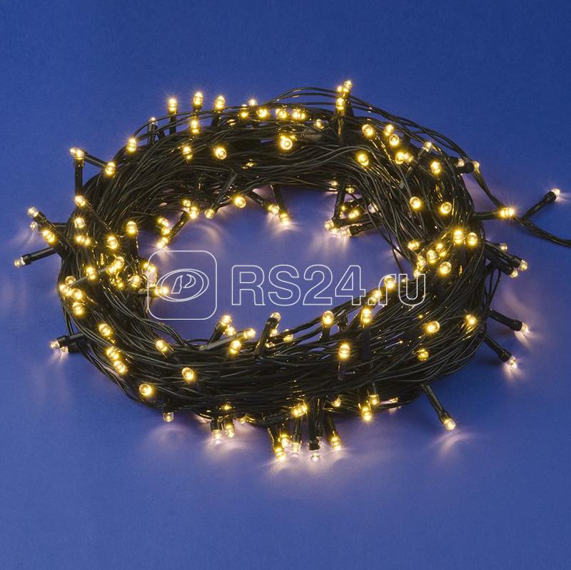 Гирлянда LED ULD-S2000-200/DGA WARM WHITE IP20 20м 200 диодов тепл. бел. свет провод зел. Uniel UL-00007308
