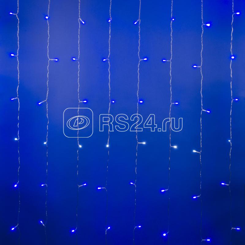 Занавес LED с эффектом мерцания ULD-C3020-240/TTK BLUE-WHITE IP44 3х2м соед. 240 диодов бел. и син. провод прозр. Uniel UL-00007214