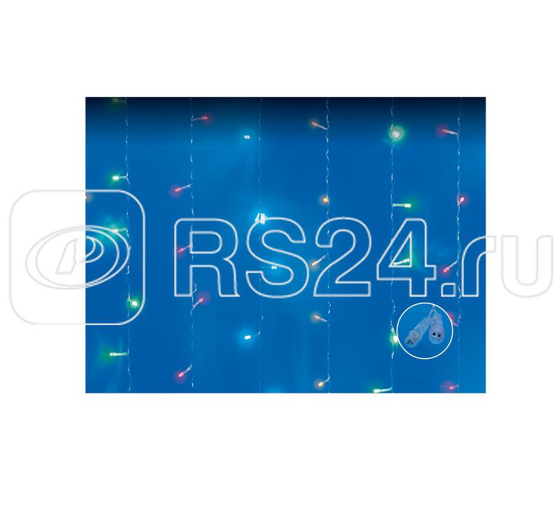 Занавес LED с эффектом мерцания ULD-C3020-240/TTK MULTI IP44 3х2м соед. 240 сдиодов разноцвет. свет провод прозр. Uniel UL-00007216
