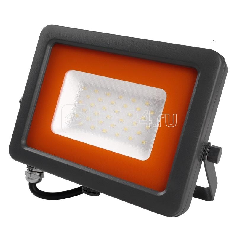 Прожектор светодиодный PFL-S2 30Вт 6500К IP65 220–240В ДО с клапаном закален. матов. стекло сер. Pro JazzWay 2853295D