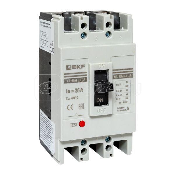 Выключатель автоматический 3п 63/25А 25кА ВА-99М PROxima EKF mccb99-63-25m