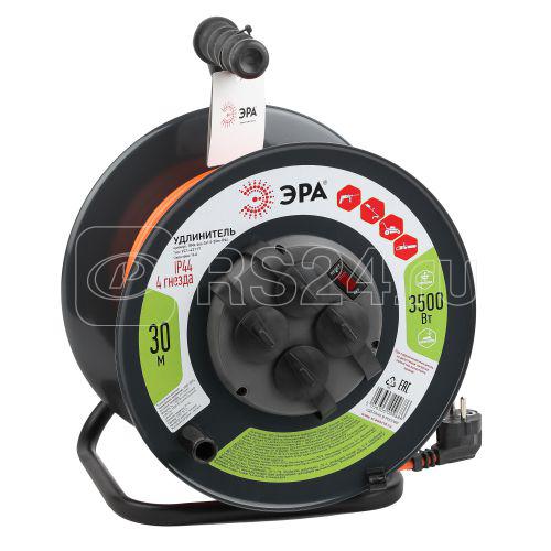 Удлинитель на метал. катушке 4х30м с заземл. 16А IP44 RMx-4es-3х1.5-30m-IP44 ПВС 3х1.5 Эра Б0046850