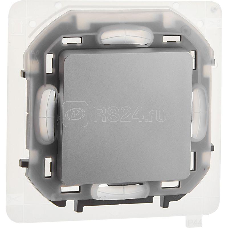 Переключатель 1-кл. Inspiria 10А IP44 250В 10AX механизм алюм. IEK 673672