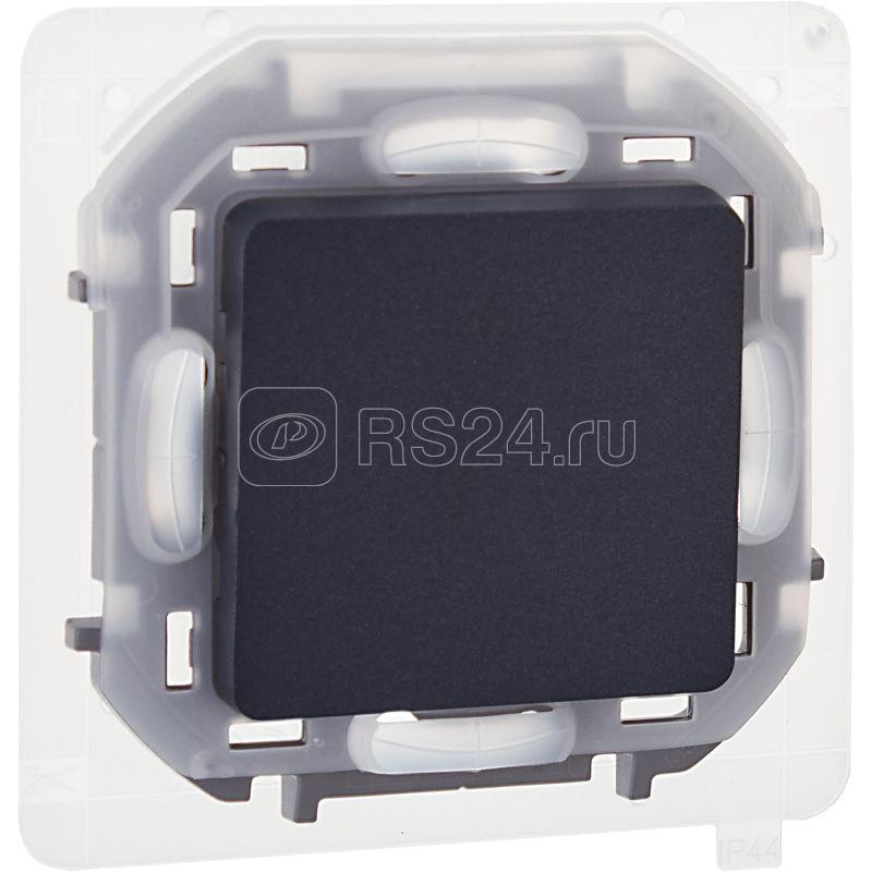 Переключатель 1-кл. Inspiria 10А IP44 250В 10AX механизм антрацит IEK 673673