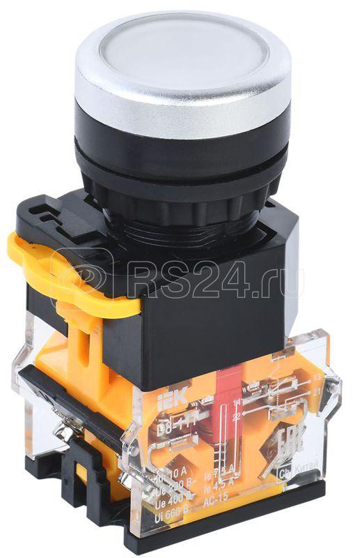 Кнопка D8-11T d22мм 1НО+1НЗ с фиксацией бел. KARAT IEK BBT30-11T-3-21-K01