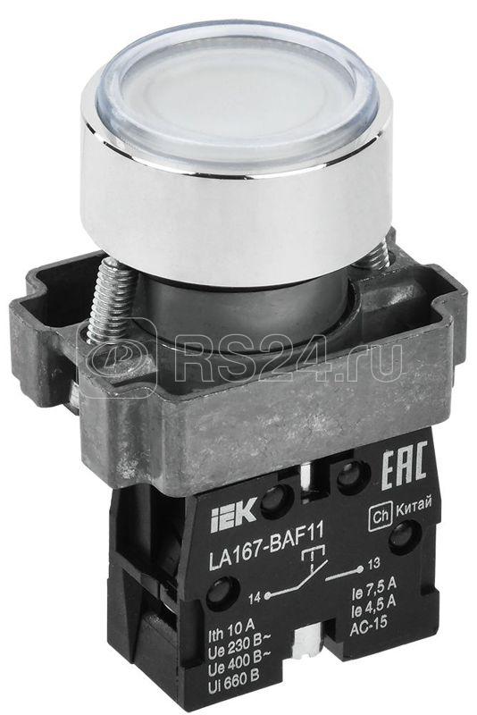 Кнопка LA167-BAF11 d22мм 1НО бел. KARAT IEK BBT20-BAF11-1-22-67-K01