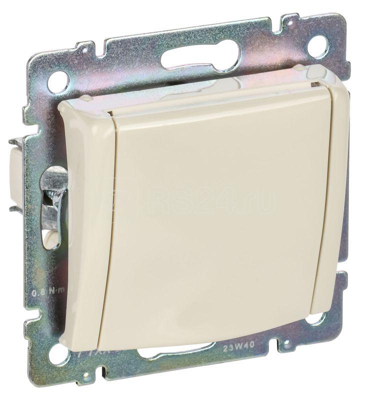Розетка 1-м СП Valena 16А IP21 2P+E с заземл. с крышкой немецк. стандарт механизм сл. кость (DIY-упак.) IEK 695614
