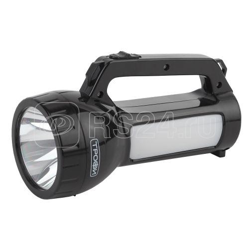 Фонарь-прожектор аккумуляторный PA-504 SMD LED 1Вт боков. светильник 24 SMD LED 2 режима 4 Трофи Б0042439