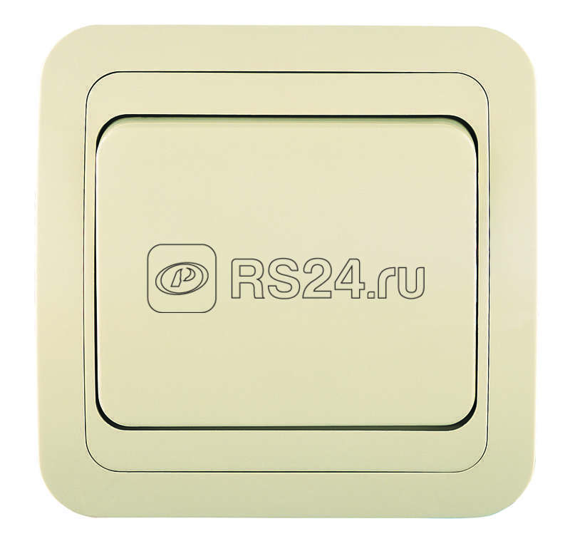 Переключатель проходной 1-кл. СП Mimoza 10А IP20 крем./крем. Makel 25005