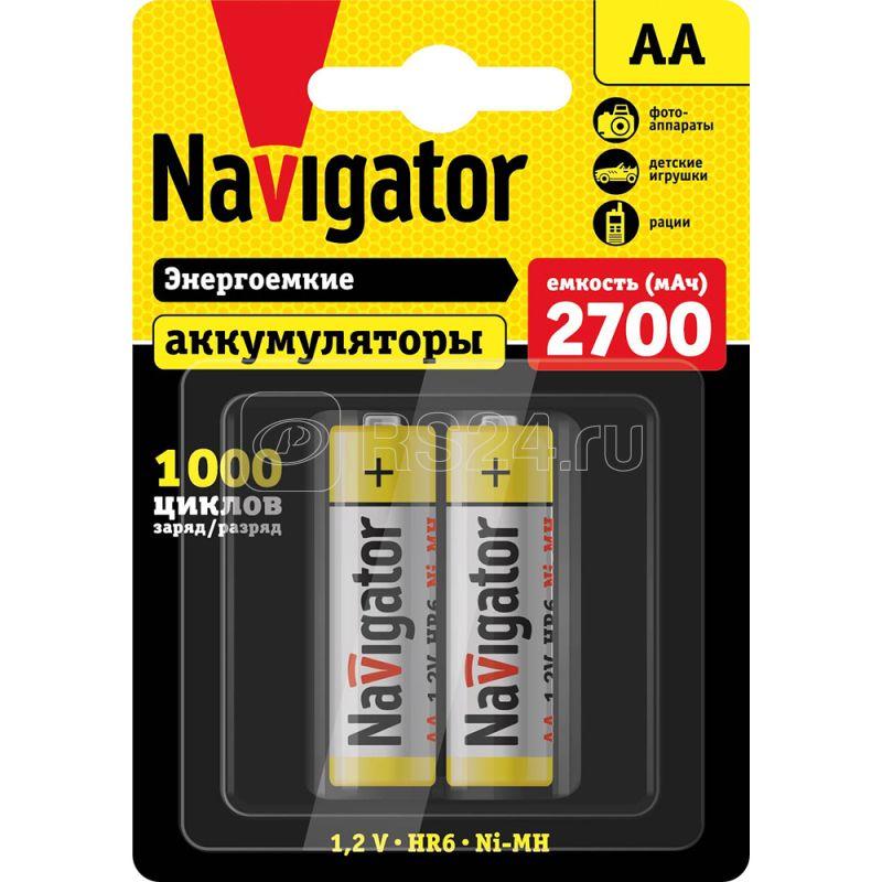 Аккумулятор AA/HR6 94 465 NHR-2700-HR6-BP2 (блист.2шт) Navigator 94465