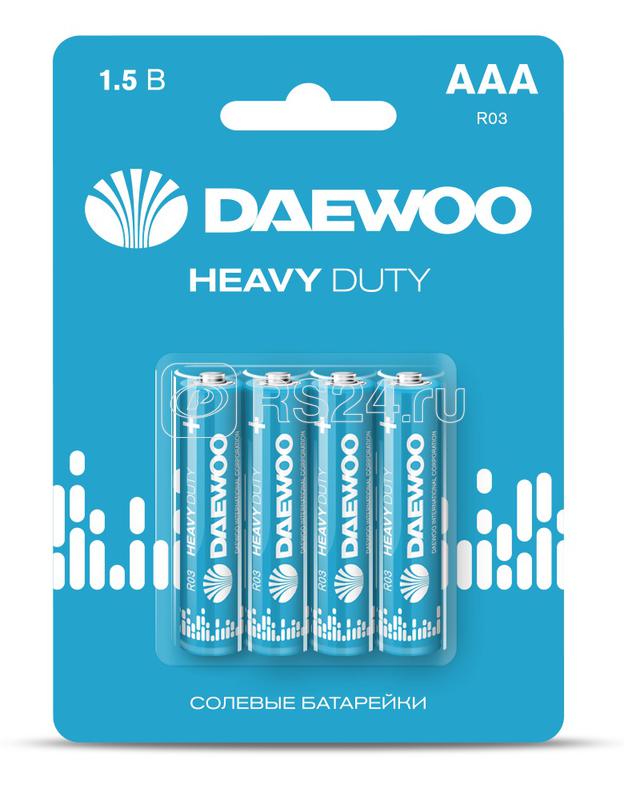 Элемент питания солевой AAA/R03 1.5В Heavy Duty 2021 BL-4 (уп.4шт) DAEWOO 5029361