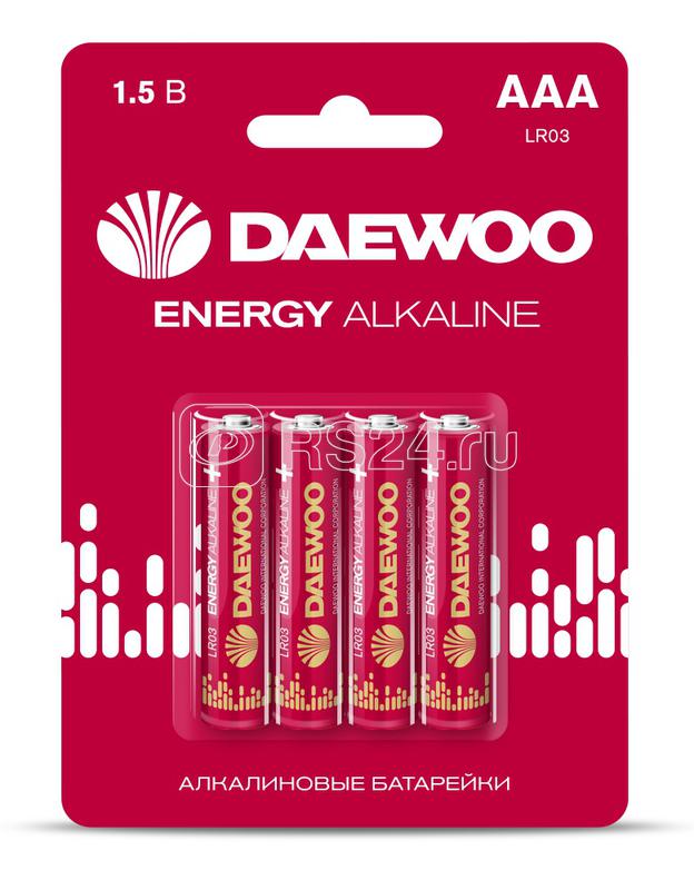 Элемент питания алкалиновый AAA/LR03 1.5В Energy Alkaline 2021 BL-4 (уп.4шт) DAEWOO 5029903