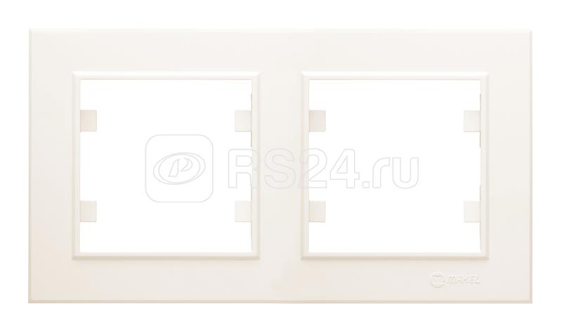 Рамка 2-м Karea горизонт. крем. Makel 56010702