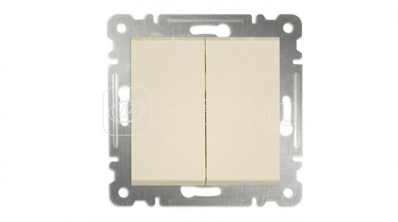 Выключатель 2-кл. СП Karea 10А IP20 механизм крем. Makel 57010003