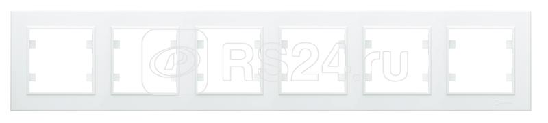 Рамка 6-м Karea горизонт. бел. Makel 56001706