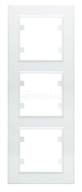 Рамка 3-м Karea вертик. бел. Makel 56001708