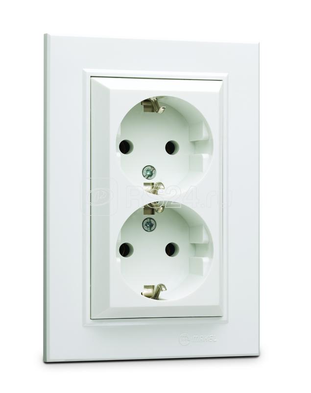 Розетка 2-я с/з СП Karea 16А IP20 бел. Makel 56001082